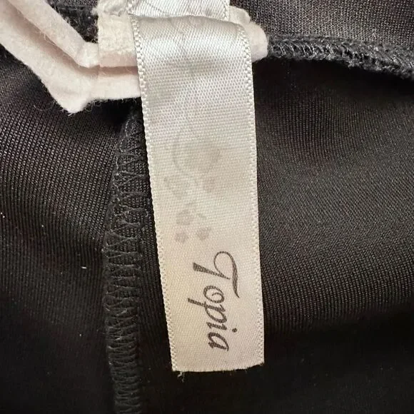 Topia Womens Leggings Athleisure Yoga Stretch High Waist Skull Print Black Small - Picture 4 of 4